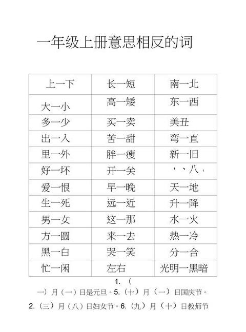 揭秘：常见反义词大盘点，轻松掌握语言对比之美