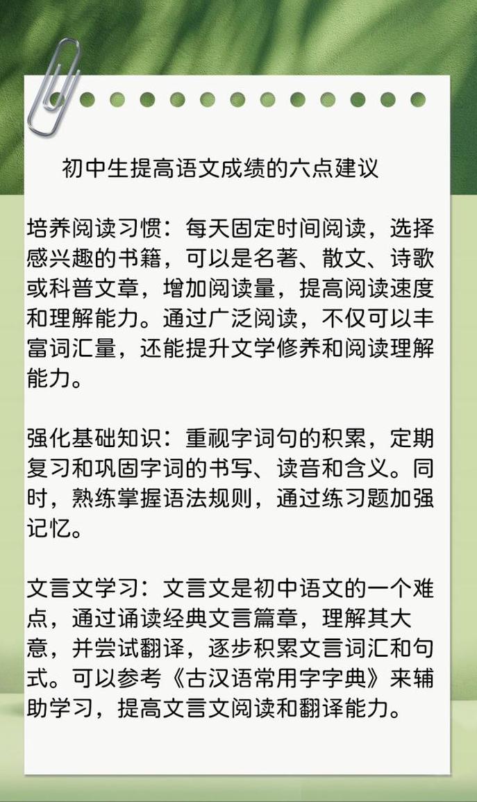 初中语文基础提升攻略：记忆、理解、练习三步走