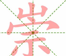 崇字的读音及多重含义解析